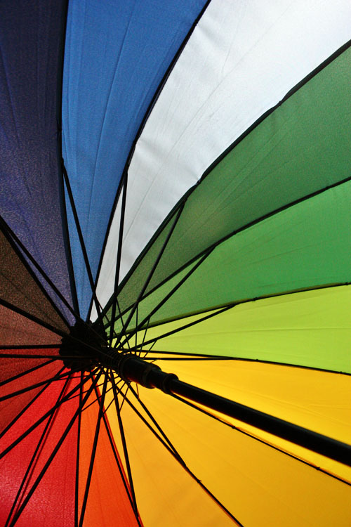 rainbow umbrella