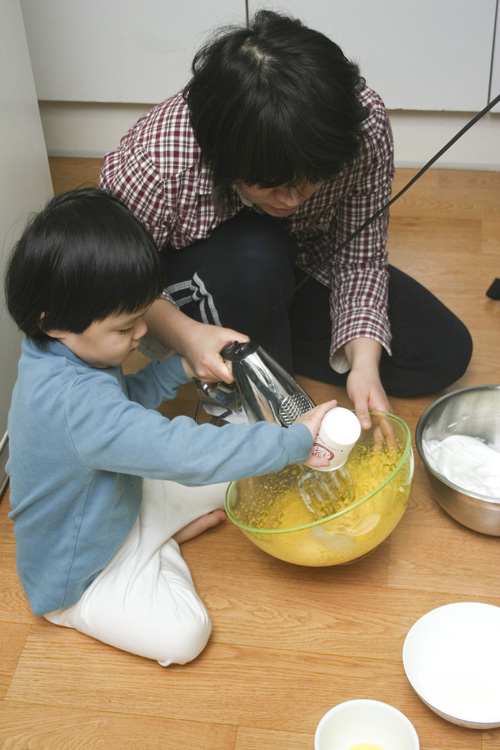 엄마랑 빵 만들기