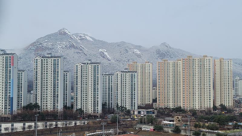 눈 덮힌 불암산