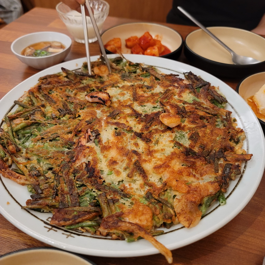 파전에 동동주